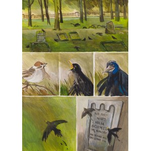 Joanna Karpowicz (b. 1976, Cracow), Postcards from Bialystok. Evangelical cemetery, board no. 2, 2012