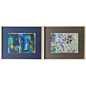 Stanislaw Mlodożeniec, Abstraction - diptych, 2021