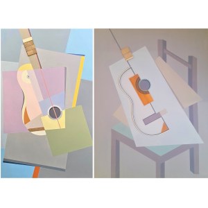 Jan Swimmer, Guitar Diptych, 2021