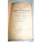KRASZEWSKI- NOTATY GENERAŁA BRYGADY WIELKOPOLSKIEJ KAWALERJI NARODOWEJ  Z LAT 1775-1778