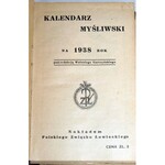 KALENDARZ MYŚLIWSKI 1938