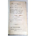 WOLICKI- NAUKA DLA WŁOŚCIAN wyd. 1831