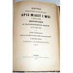 ŁUKASZEWICZ-  KRÓTKI HISTORYCZNO-STATYSTYCZNY OPIS MIAST I WSI W DZISIEJSZYM POWIECIE KROTOSZYŃSKIM t.1-2