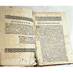 MAIMBURG- HISTORYA O KRUCJATACH NA WYZWOLENIE ZIEMIE ŚWIĘTEY wyd. 1707