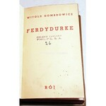 GOMBROWICZ - FERDYDURKE wyd.1 z 1938r. il. BRUNO SCHULZ