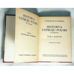 KUTRZEBA- HISTORYA USTROJU POLSKI t.1-4 (komplet w 4 wol.) wyd.Lwów 1920r.