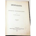 JAROCHOWSKI- OPOWIADANIA I STUDYA wyd. 1877