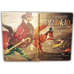 COLLODI- PINOKIO Przygody drewnianej kukiełki 1954r. ilustracje Szancer