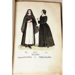 WIETZ, BOHMANN- RYS HISTORYCZNY ZGROMADZEŃ ZAKONNYCH t.2-gi ŻEŃSKIE wyd.1848 barwne litografie