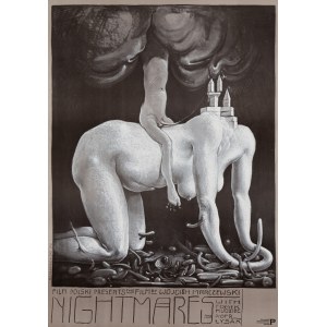 Franciszek Starowieyski (1930 Bratkówka near Krosno - 2009 Warsaw), Poster for the film Nightmares by Wojciech Marczewski, 1979.
