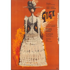 Franciszek Starowieyski (1930 Bratkówka near Krosno - 2009 Warsaw), Poster for the film Gigi dir. Vincente Minelli, 1961