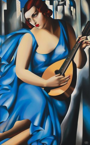 Tamara Łempicka, Femme bleue a la Guitare