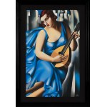 Tamara Lempicka, Blaue Frau auf der Gitarre