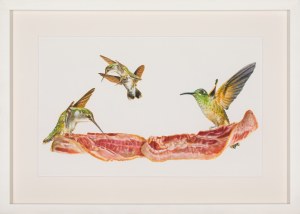 Monika Malewska, Hummingbirds and Bacon, 2019