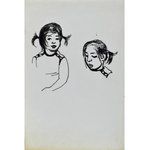 Ludwik MACIĄG (1920-2007), Skizze eines Mädchens