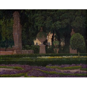 Edward Okuń (1872 Wólka Zegrzeńska near Warsaw - 1945 Skierniewice), Villa Borghese, 1917