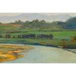 Jan Stanislawski (1860 Olszana, Ukraine - 1907 Krakow), View of the Vistula River near Tyniec