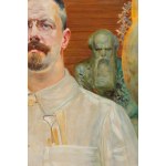 Jacek Malczewski (1854 Radom - 1929 Krakov), Portrét sochaře Tadeusze Błotnického, 1916