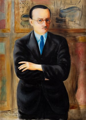 Mojżesz (Moise) Kisling (1891 Kraków - 1953 Paryż), Portret Ernesta Rouviera, 1934