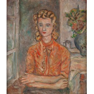 Tytus Czyżewski (1880 Przyszowa near Limanowa - 1945 Kraków), Portrait of a young woman, ca1934-35