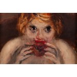 Zygmunt Józef Menkes (1896 Lviv - 1986 Riverdale, USA), Woman eating pomegranate fruit, 1930s.