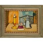 Henryk Hayden (1883 Varšava - 1970 Paríž), Zátišie so svietnikom (Nature morte au bougeoir), 1950