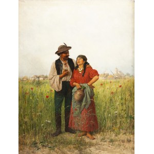 Franz Streitt (1839 Brody near Lviv - 1890 Munich), Courtship