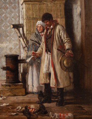 Seweryn Bieszczad (1852 Jasło - 1923 Krosno), Wizyta, 1884