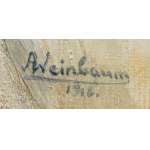 Abraham Weinbaum (Abram, Albert)(Wenbaum) (1890 Kamieniec Podolski - 1943 obóz koncentracyjny w Sobiborze), Martwa natura owocowa z dzbankiem, 1918