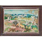 Jan Waclaw Zawadowski (1891 Skobełka in Volhynia - 1982 Aix en Provence), Landscape from the South of France