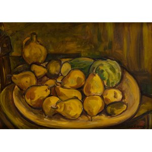 Michel Adlen (1898 Lutsk, Ukraine - 1980 Paris, France), Still life with pears