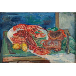 Henryk Epstein (1891 Lodz - 1944 concentration camp, probably Auschwitz), Still life with crustaceans