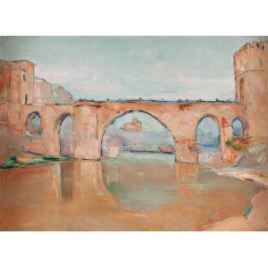 Włodzimierz Terlikowski (1873 Poraj near Łódź - 1951 Paris), View of St. Martin's Bridge in Toledo