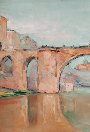 Włodzimierz Terlikowski (1873 Poraj k. Łodzi - 1951 Paryż), Widok na most św. Marcina w Toledo