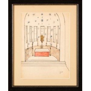 Jerzy Nowosielski (1923-2011), Altar designs in the apse - double-sided work