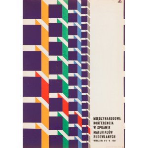Internationale Konferenz über Baumaterialien. Warschau, 6-8 Juni 1967 - entworfen von Gustaw MAJEWSKI (1909-1996), 1967.
