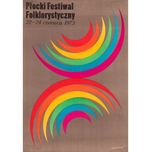 Płocki Folklore Festival. 22-24 VI 1973 - entworfen von Leszek HOŁDANOWICZ (1937-2020), 1973