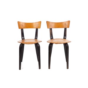 Maria Chomentowska, (1924 - 2013 ), Pair of Pajak chairs, type 288, 1950s.