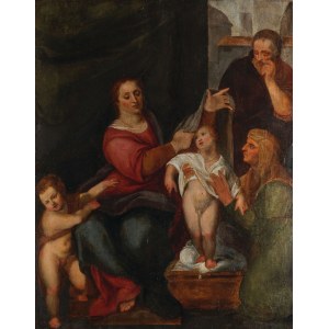 NARODZINY MARII, XVI w., Malarz włoski