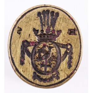 PIECE BACK WITH OLSZEWSKI HERB and H S INITIALS, 18th/19th c.