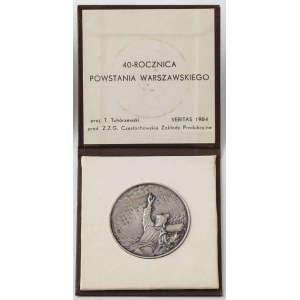 MEDAL, 40th ANNIVERSARY OF THE WARSAW UPRISING, Veritas, 1984