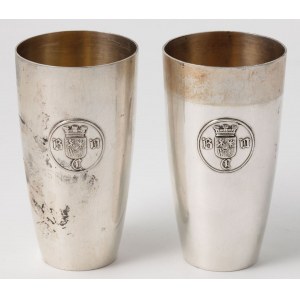 PAIR OF MUGS WITH THE HERB OF WROCŁAW, Silesia, Wrocław, Julius Lemor, 1913