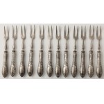 SET OF MODEL ALEXANDRA cutlery for 12 persons, Poland, Warsaw, Norblin et al, 19th / 20th c.