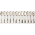 SET OF MODEL ALEXANDRA cutlery for 12 persons, Poland, Warsaw, Norblin et al, 19th / 20th c.