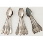 SET OF MODEL ALEXANDRA cutlery for 12 persons, Poland, Warsaw, Norblin et al, 19th / 20th c.