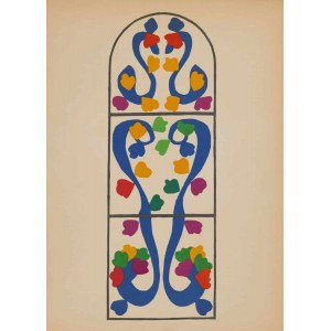 Henri MATISSE, WINOROSL, stained glass design, 1953 (ed. 1958)