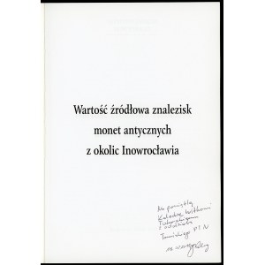 Jarzęcki, Rakoczy, Der Quellenwert von Münzfunden...[Widmung].