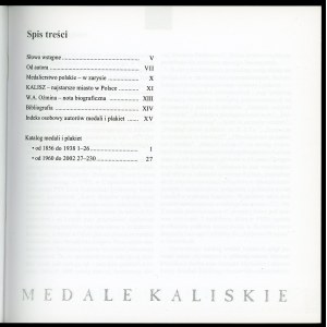 Matusiak, Medale kaliskie 1858-2002