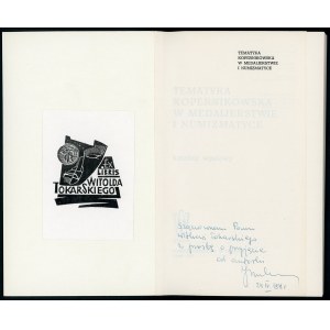 Mazurkiewicz, kopernikovské témy... [ex-libris, venovanie].