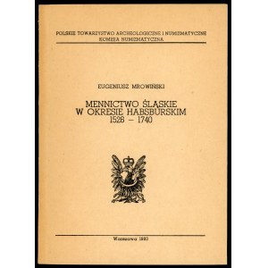Mrowinski, Die schlesische Münzprägung in der Habsburgerzeit ... [ekslibris].